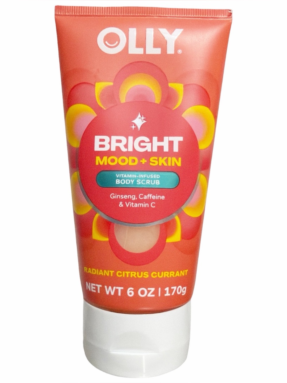 OLLY Bright Mood + Skin Vitamin-Infused BODY SCRUB Citrus 6oz ~ New/Sealed
